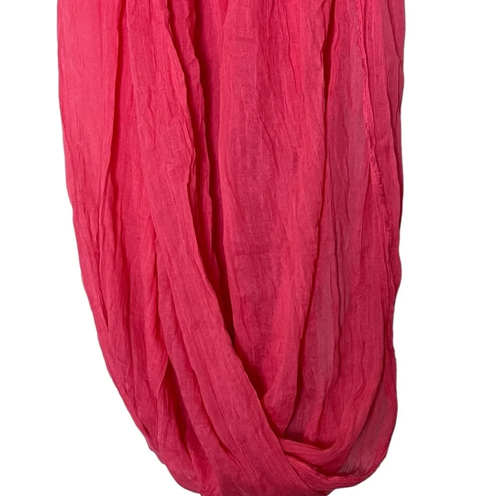 Tasha | NWT Salmon lightweight spring infinity wrap scarf